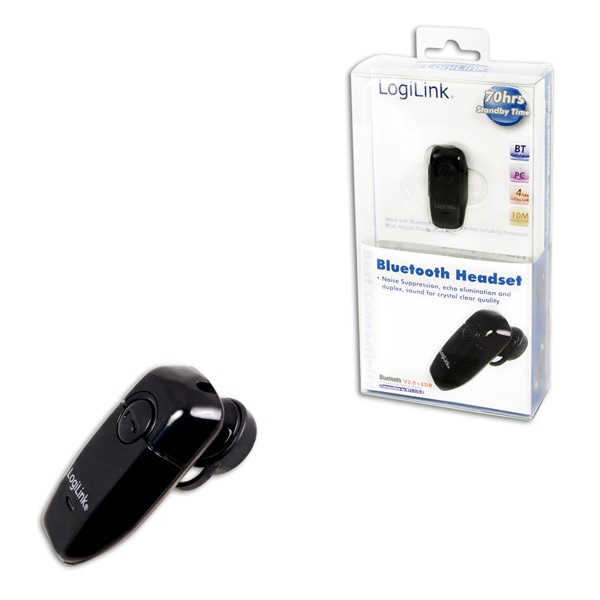 Logilink BT0005 fekete mono Bluetooth Headset