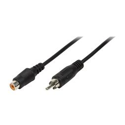 Logilink CA1032 5m RCA apa - RCA apa fekete audió kábel