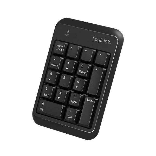 Logilink ID0201 fekete vezeték nélküli Bluetooth billentyűzet