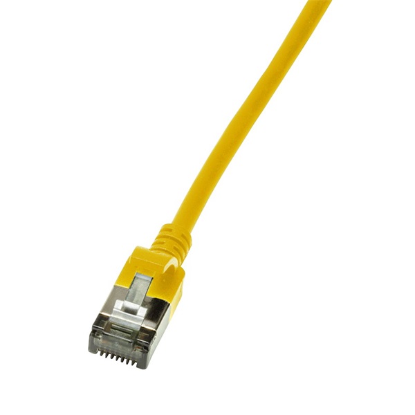 Logilink CQ9057S Patch cable Cat.6A STP TPE SlimLine yellow 2,0m