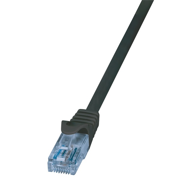 Logilink CP3093U Patch kábel Econline, Cat.6A, U/UTP, fekete, 10 m