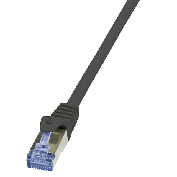 Logilink CQ3143S Patch kábel PrimeLine, Cat.6A, S/FTP, fekete, 50 m