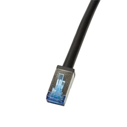 Logilink CQ7073S Patch kábel, kültéri, Cat.6A, S/FTP, fekete, 5 m