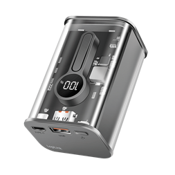 Logilink PA0306 Power bank 10000 mAh, 1x USB-A, 1x USB-C, kijelzővel, PD & QC, transzp.