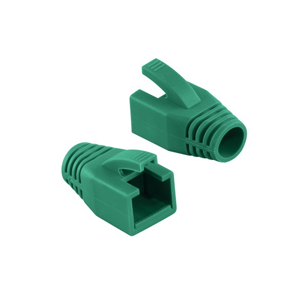 Logilink MP0035G RJ45 feszültségmentesítő védőburkolat, 8 mm, zöld, 50 db