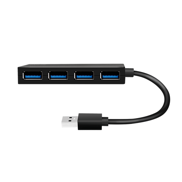 Logilink UA0396 USB 3.2 Gen1, 4 portos hub, fekete