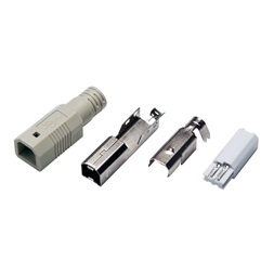Logilink UP0002 USB 2.0 csatlakozó önszereléshez, B/M, forrasztásos, szürke