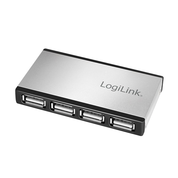 Logilink UA0404 USB 2.0 hub, 4 port, beleértve tápegység
