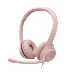 Logitech H390 USB headset rózsaszín
