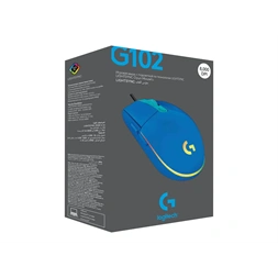 Logitech G102 Lightsync kék gamer egér