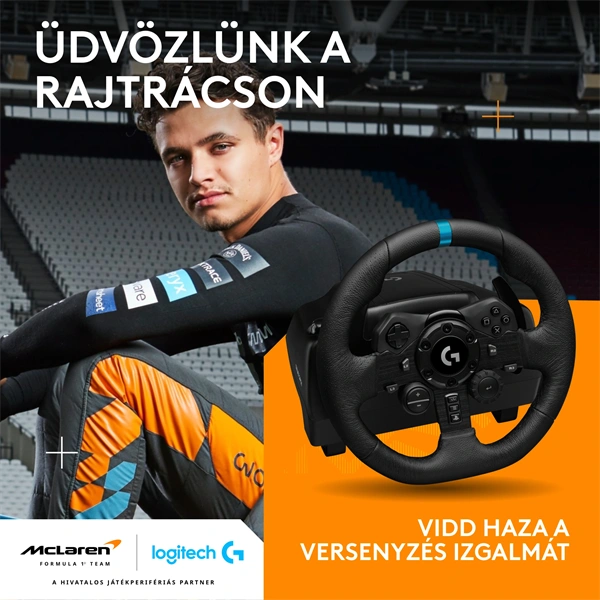 Logitech G923 Racing Wheel and Pedals PS4/PS5/PC kormány + pedál