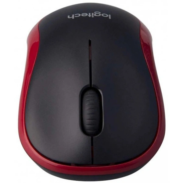 Logitech M185 vezeték nélküli piros notebook egér