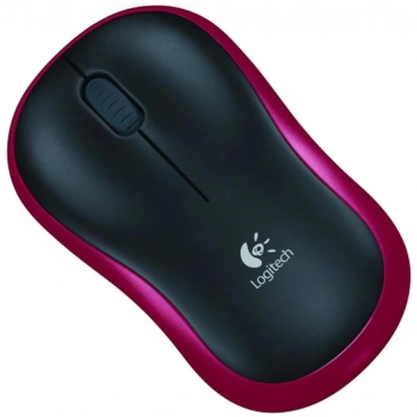 Logitech M185 vezeték nélküli piros notebook egér
