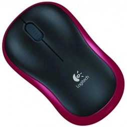 Logitech M185 vezeték nélküli piros notebook egér