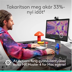 Logitech MX Master 4 for MAC vezeték nélküli fekete egér