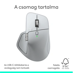 Logitech MX Master 4 for MAC vezeték nélküli halványszürke egér