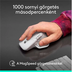 Logitech MX Master 4 for MAC vezeték nélküli halványszürke egér