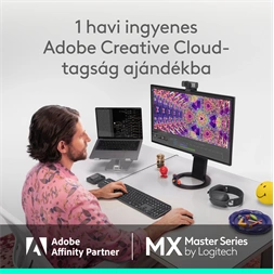 Logitech MX Master 4 vezeték nélküli halványszürke egér