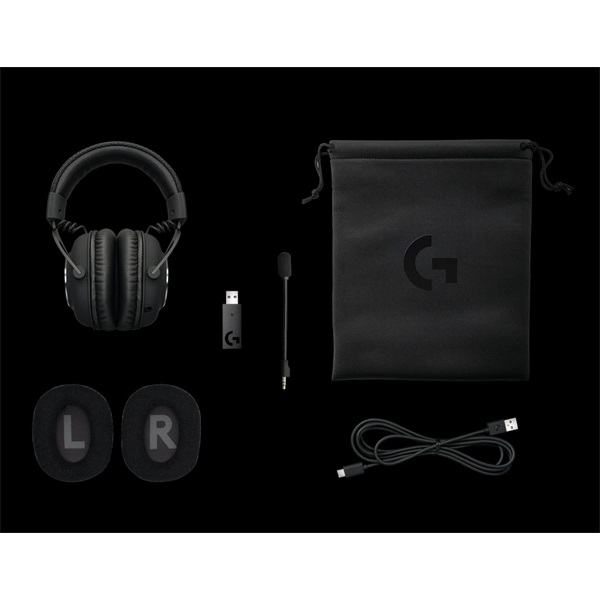 Logitech PRO X Lightspeed Wireless fekete gamer headset