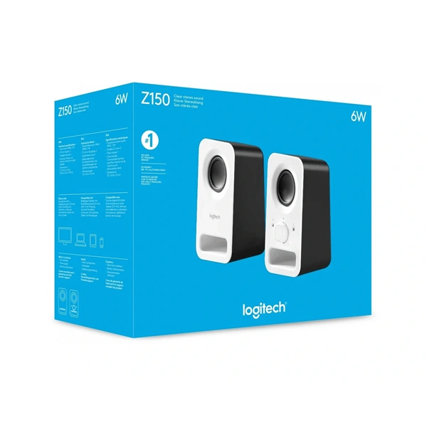 Logitech Z150 jack 2.0 6W fehér hangszóró