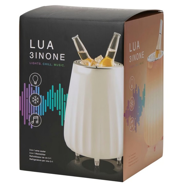 Lua 3inOne jégvödör és Bluetooth hangszóró LED hangulatfénnyel