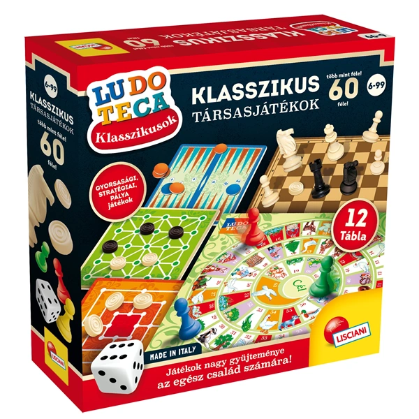 Ludoteca klasszikus játékok több, mint 60 féle - társasjáték gyűjtemény