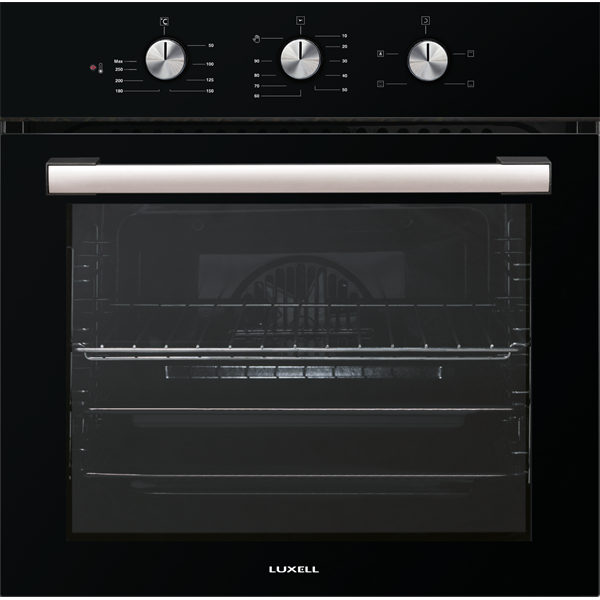 Luxell B66-SF2 MT fekete, beépíthető, sütőtér: 57L, légkeverés, sütő