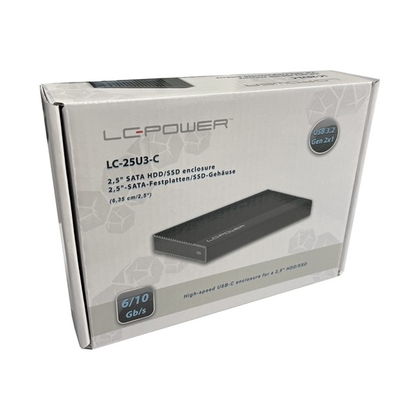 MBR LC Power Külső Ház 2,5" LC-25U3-C