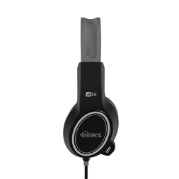 MEE AUDIO KIDJAMZ KJ35 limitált hangnyomással és mikrofonnal hallást védő fekete gyerek fejhallgató