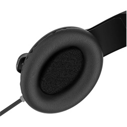 MEE AUDIO KIDJAMZ KJ35 limitált hangnyomással és mikrofonnal hallást védő fekete gyerek fejhallgató