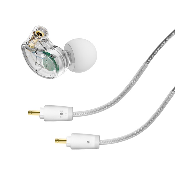 MEE Audio M6 PRO MKII - (IEM) Zajkizáró kialakítású cserélhető kábellel professzionális színtelen fülhallgató