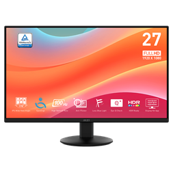 MSI 27" PRO MP272L FHD IPS 100Hz HDMI/DP fekete monitor