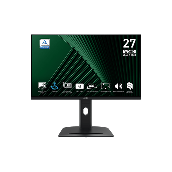 MSI 27" PRO MP275QPG QHD IPS 100Hz HDMI/DP fekete monitor