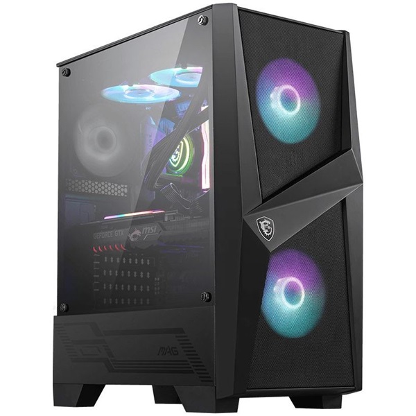 MSI FORGE 100R fekete (táp nélküli) ablakos ATX ház