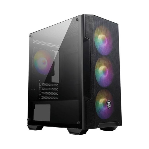 MSI FORGE M100A fekete (táp nélküli) ablakos ATX ház