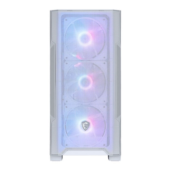 MSI FORGE M100R (táp nélküli) ablakos 4xARGB fehér mATX ház