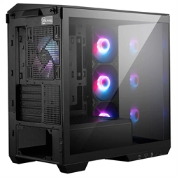 MSI PANO M100R PZ BLACK ARGB (táp nélküli) ablakos mATX ház