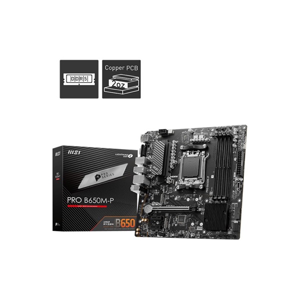 MSI PRO B650M-P AMD B650 AM5 mATX alaplap
