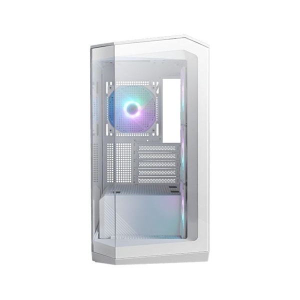 MSI PANO M100R PZ WHITE ARGB (táp nélküli) ablakos mATX ház
