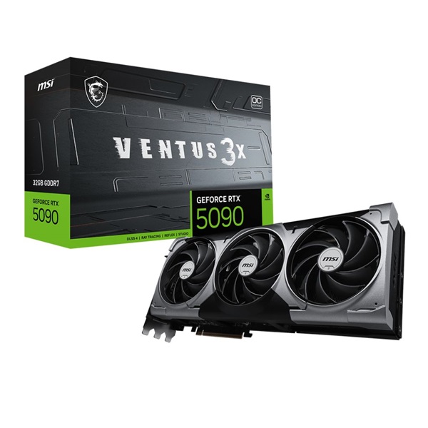 MSI RTX 5090 Ventus nVidia 32GB DDR7 PCIe videókártya