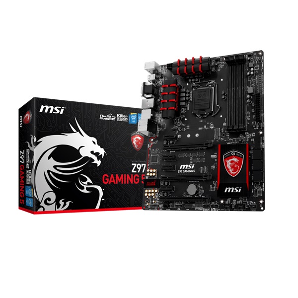 MSI Z97 Gaming 5 Intel Z97 LGA1150 ATX alaplap