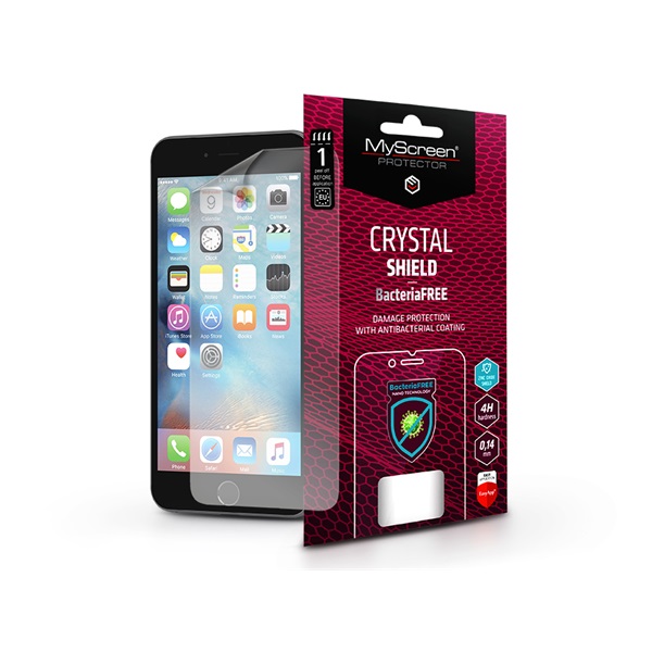 MSP LA-2103 Apple iPhone 6/6S Crystal Shield BacteriaFree képernyővédő fólia