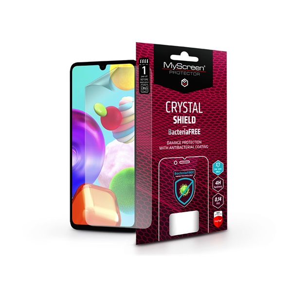 MSP LA-2107 Samsung A415F Galaxy A41 Crystal Shield BacteriaFree képernyővédő fólia