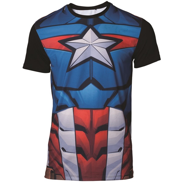 Marvel Captain America Sublimated férfi XL méretű póló
