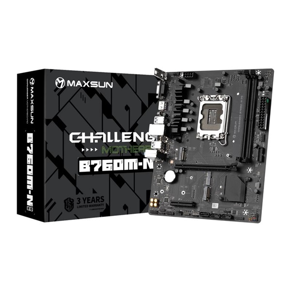 Maxsun Challenger B760M-N D5 V2 Intel B760 LGA1700 mATX alaplap