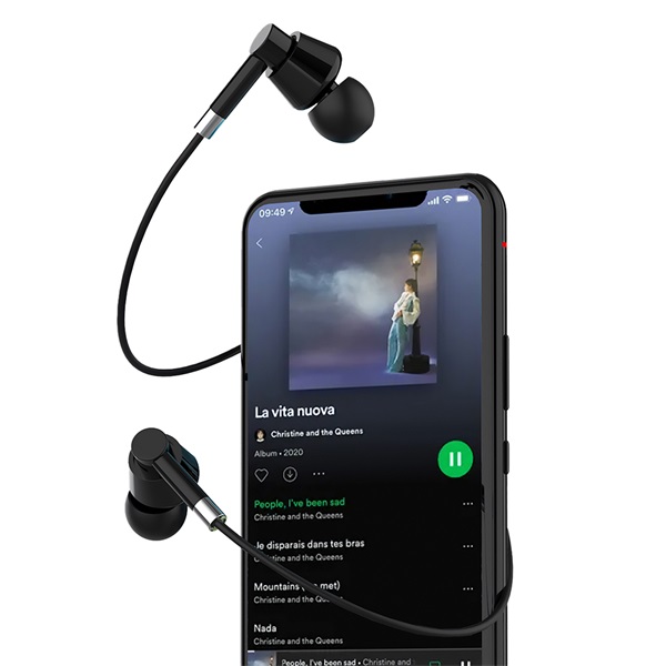 Media-Tech MT3609K USB-C mikrofonos fekete fülhallgató