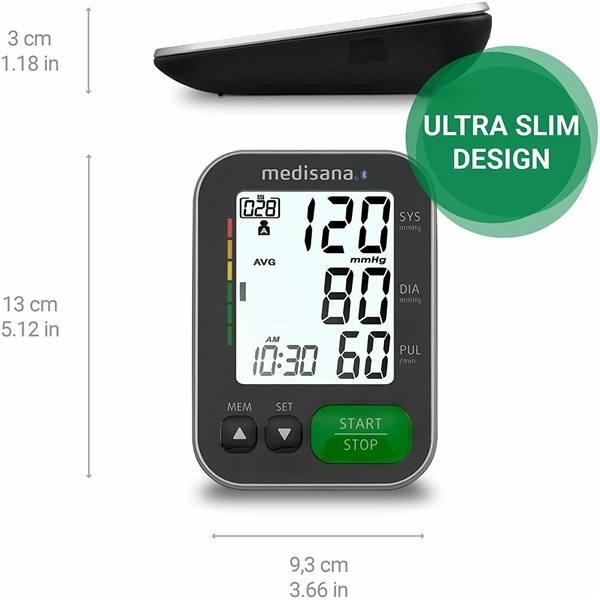 Medisana BU 570 Connect fekete felkaros vérnyomásmérő