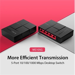 Mercusys MS105G 5port 10/100/1000Mbps nem menedzselhető asztali Switch
