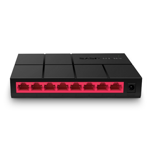 Mercusys MS108G 8 portos 1000Mbps fekete asztali switch