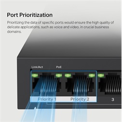 Mercusys MS110P 10port 10/100Mbps FE LAN 8xPoE+ LAN port nem menedzselhető asztali PoE+ Switch